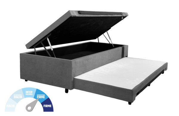 CAMA 3X1 SUPREME C/ PUXADOR E FAIXA ANIMAL PRINT