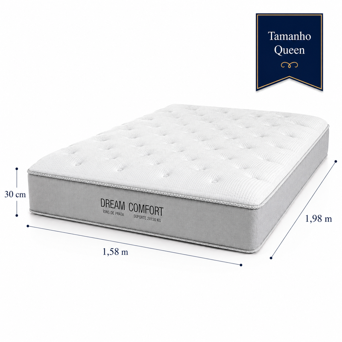 Colchão Dream Comfort – Molas Ensacadas e Conforto Intermediário/Macio