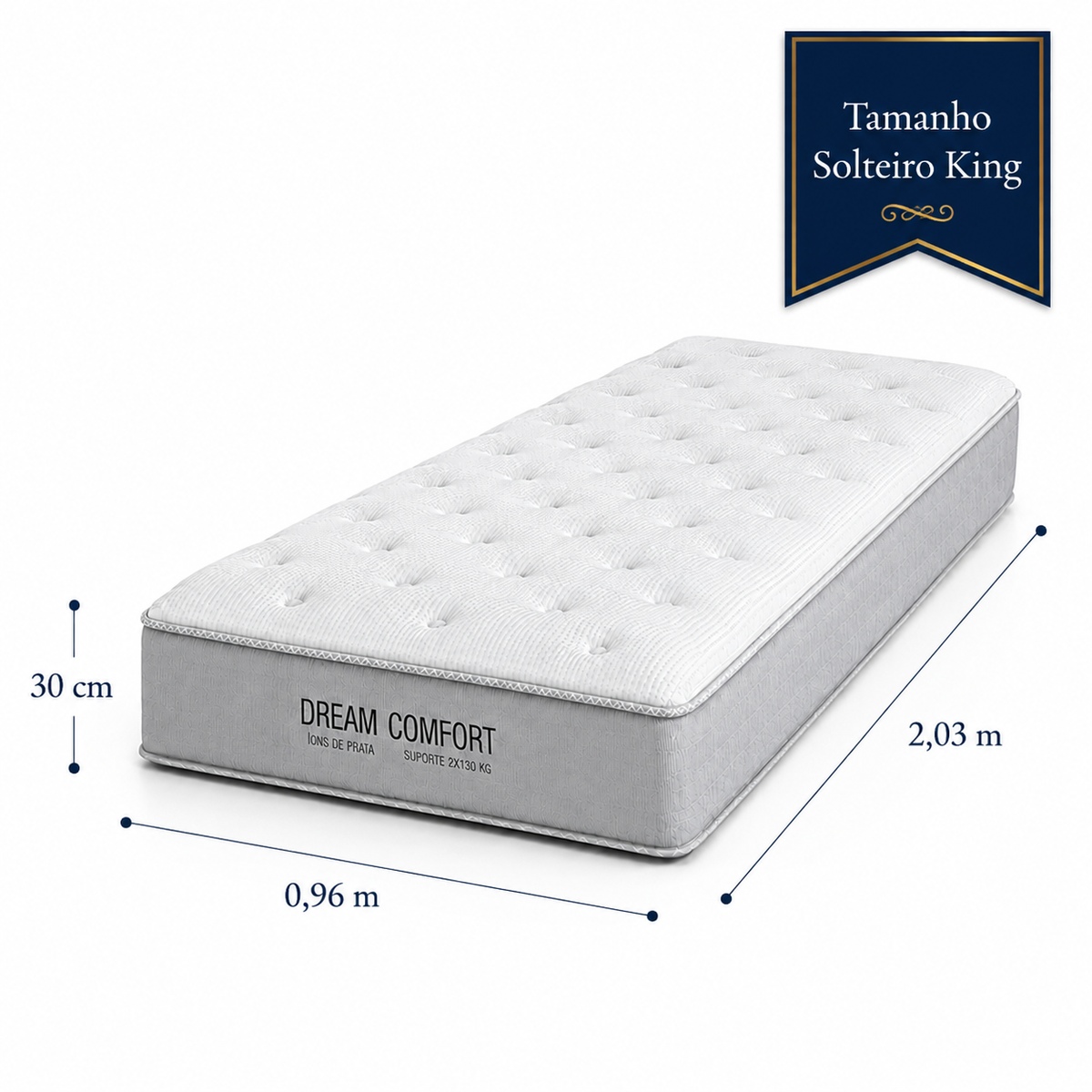 Colchão Dream Comfort – Molas Ensacadas e Conforto Intermediário/Macio