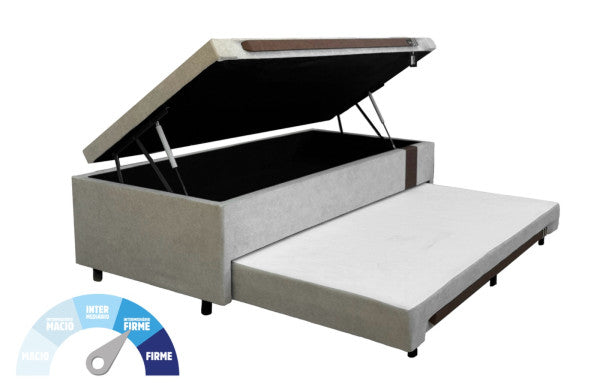 CAMA 3X1 SUPREME C/ PUXADOR E FAIXA ANIMAL PRINT
