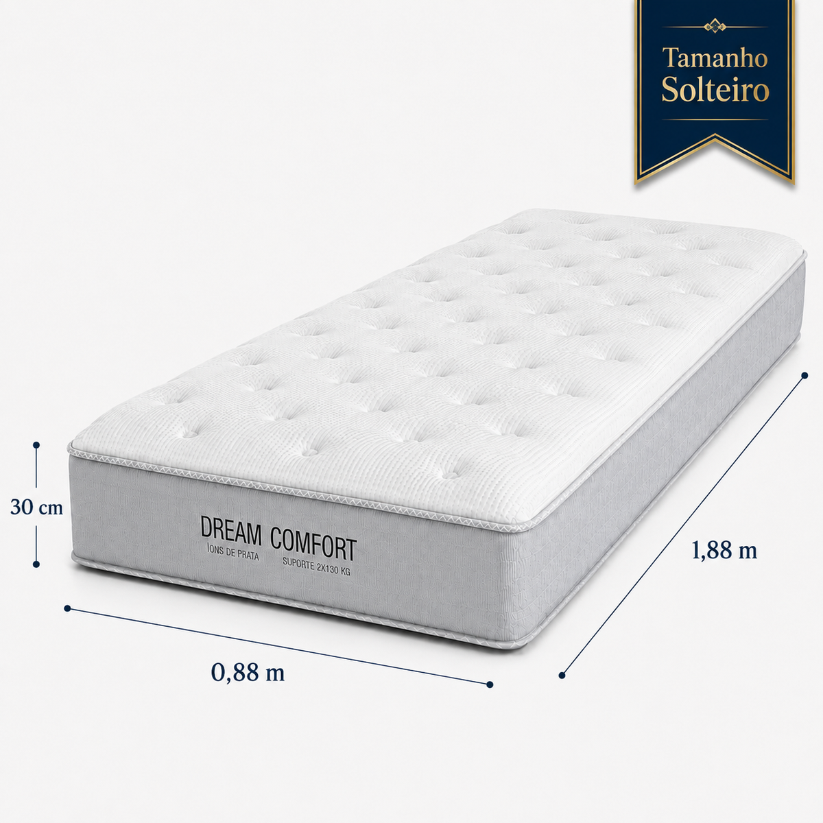 Colchão Dream Comfort – Molas Ensacadas e Conforto Intermediário/Macio