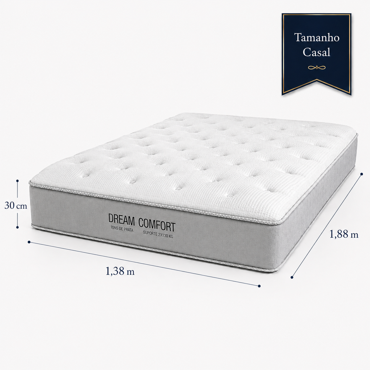 Colchão Dream Comfort – Molas Ensacadas e Conforto Intermediário/Macio