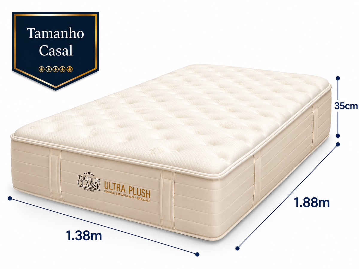 Colchão Ultra Plush Toque de Classe Sense – Molas Ensacadas e Conforto Extramacio