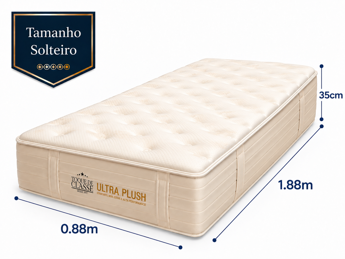Colchão Ultra Plush Toque de Classe Sense – Molas Ensacadas e Conforto Extramacio