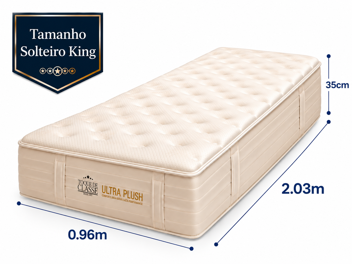 Colchão Ultra Plush Toque de Classe Sense – Molas Ensacadas e Conforto Extramacio