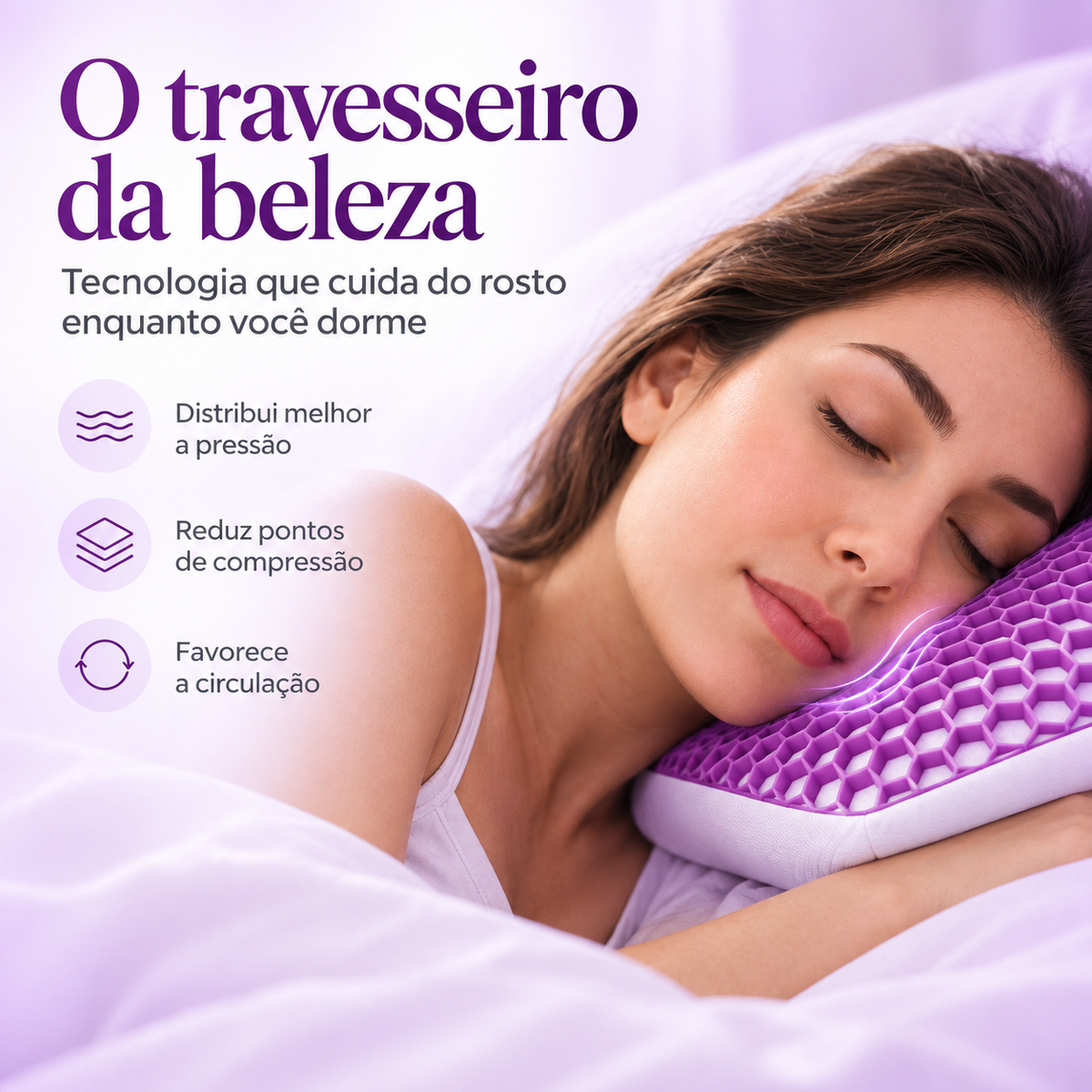 Travesseiro Select Foam Violet